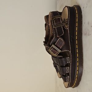 DR. MARTENS: NEW Choclate Brown Leather Fisherman Sandals
